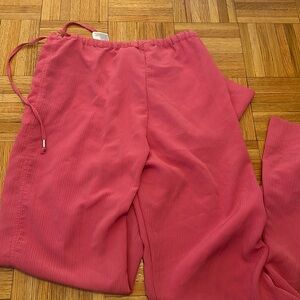H&M Pink wide leg pants with side tie